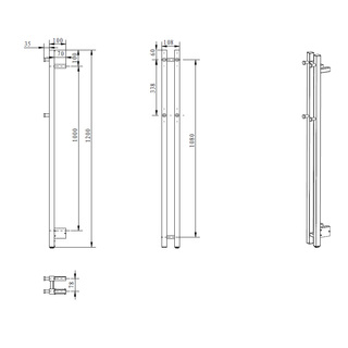Handdukstork List 108 2/S Silver Dtr-2S