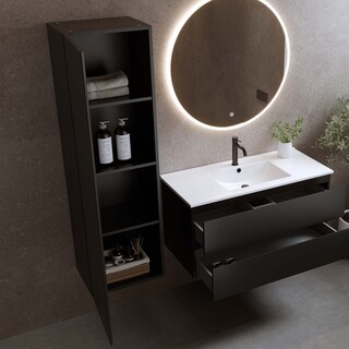 Högskåp Svart Matt