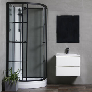 Duschkabin Betrakta 80X80 Vitsvart