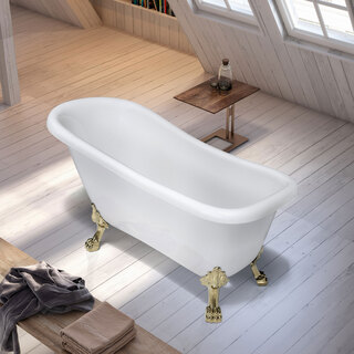 Tassbadkar Ideal 1530 Vit Mässing Tassar