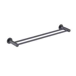 Handduksstång Bathlife Avlasta 60Cm Dubbel Matt Svart