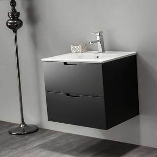 Badrumsskåp Bathlife Glädje 600 Svart