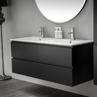 Badrumsskåp Bathlife Eufori 1200 Svart