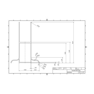 Rördragningsprofil Påbyggnad Bathlife Mångsidig / Aluminium