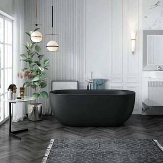 Badkar Bathlife Soft Svart 1600 Mm