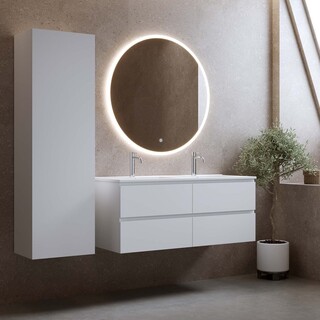 Tvättställsskåp Eufori 1200 Vit Matt Med Tvättställ