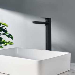Tvättställsblandare Lyster Hög Svart