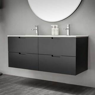 Badrumsskåp Bathlife Glädje 1200 Svart