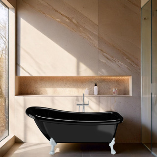 Tassbadkar Ideal 1530 Svart Vita Tassar
