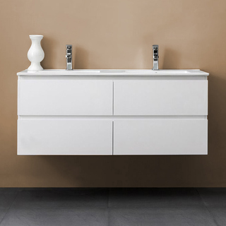 Badrumsskåp Bathlife Eufori 1200 Vit Med Tvättställ