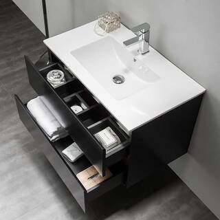 Badrumsskåp Bathlife Eufori 800 Svart