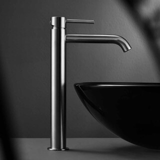 Tvättställsblandare Prima Hög Rostfri Borstad