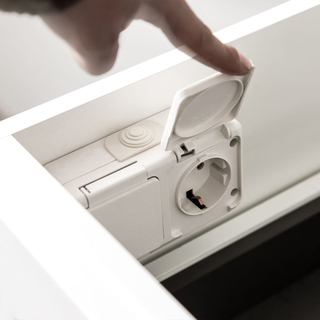Badrumsskåp Bathlife Eufori 1200 Vit Med Tvättställ