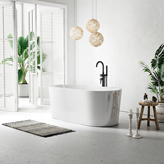 Badkar Fridsam Fristående Rund 160 Cm