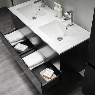 Badrumsskåp Bathlife Glädje 1200 Svart